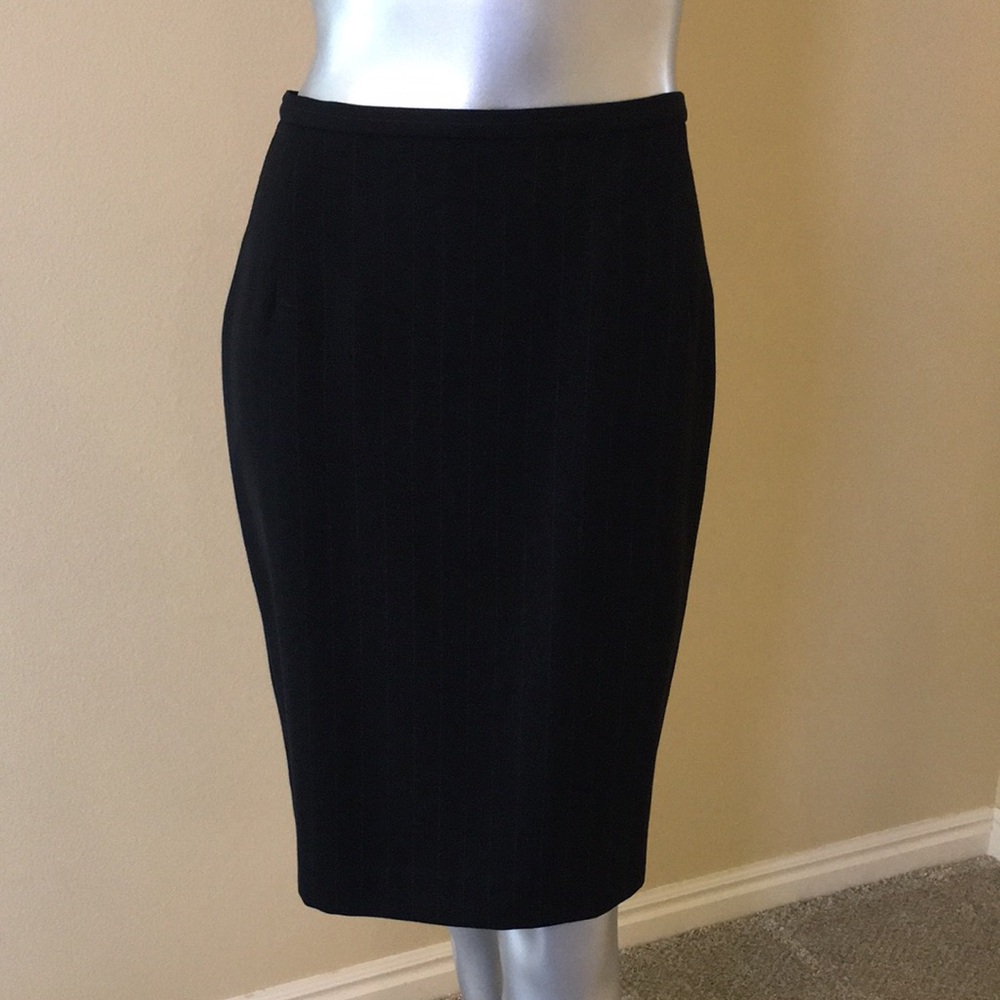 PHILIPPE ADEC | Wool Blend Opera Skirt Pinstripe - Picture 2 of 16